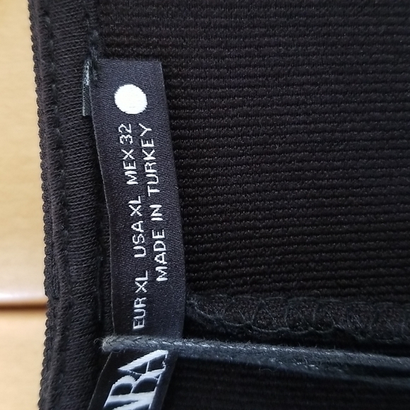 ZARA OTTOMAN KNIT DRESS BLACK - Picture 3 of 5